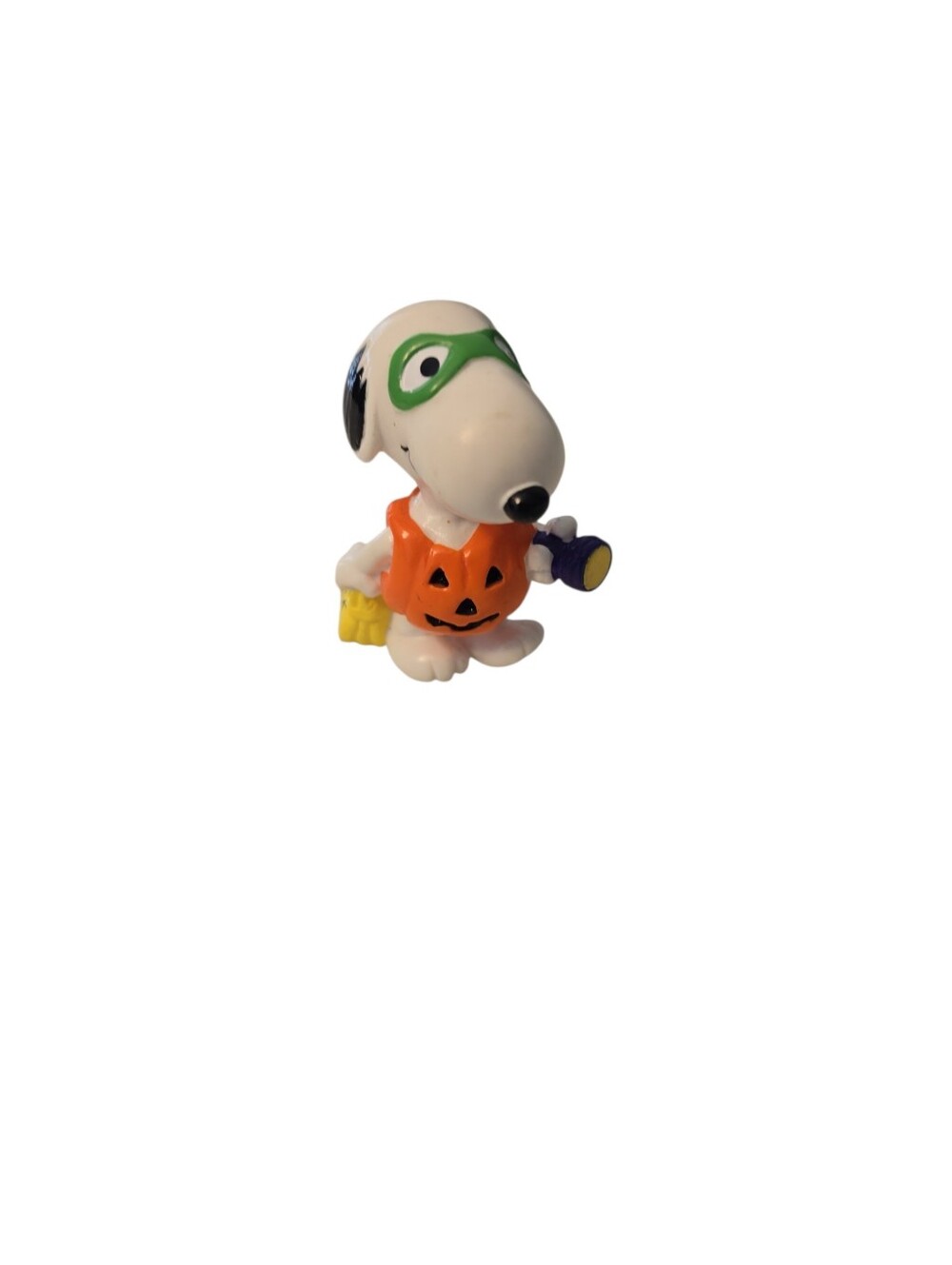 Peanuts Snoopy Halloween 2 1/4 In Figure Pumpkin Costume Trick or Treat Bag